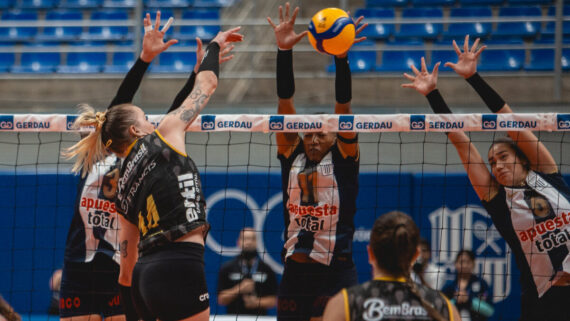 Praia Clube e Alianza Lima se enfrentam pelo Sul-Americano Feminino de Vôlei (foto: Caio Campos/MTC)