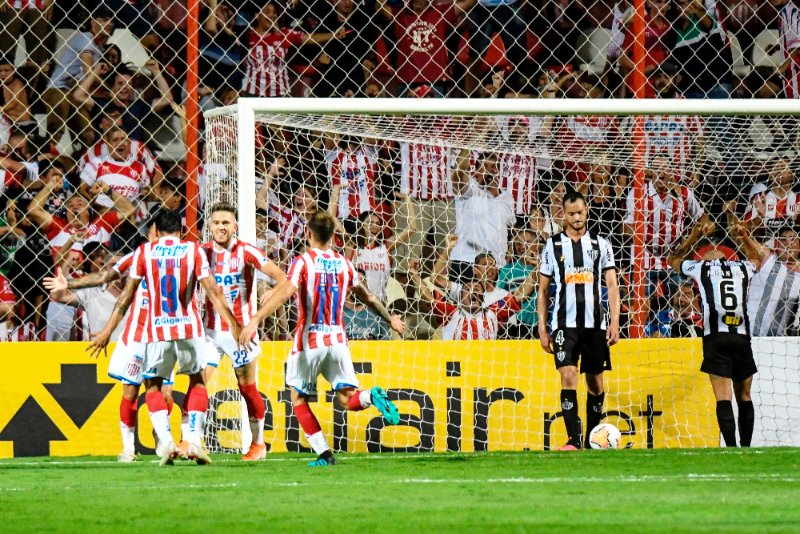 Em 2020, Atlético estreou com derrota para o Unión-ARG na Copa Sul-Americana (foto: José Almeida/AFP)