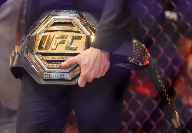 Cinturão do Ultimate Fighting Championship (UFC) (foto: STEVE MARCUS/AFP)