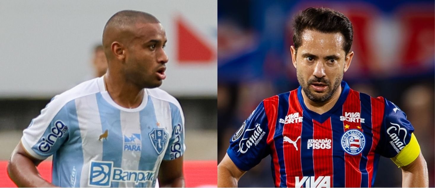 Jogo de volta terá o mando do Bahia e está marcado para 21 de maio (foto: Jorge Luís Totti/Paysandu e Letícia Martins/EC Bahia)