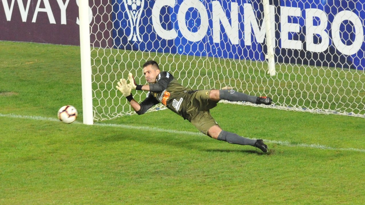 Victor pelo Atlético diante do Unión La Calera (foto: Juarez Rodrigues/EM/D.A Press - 28/05/2019)