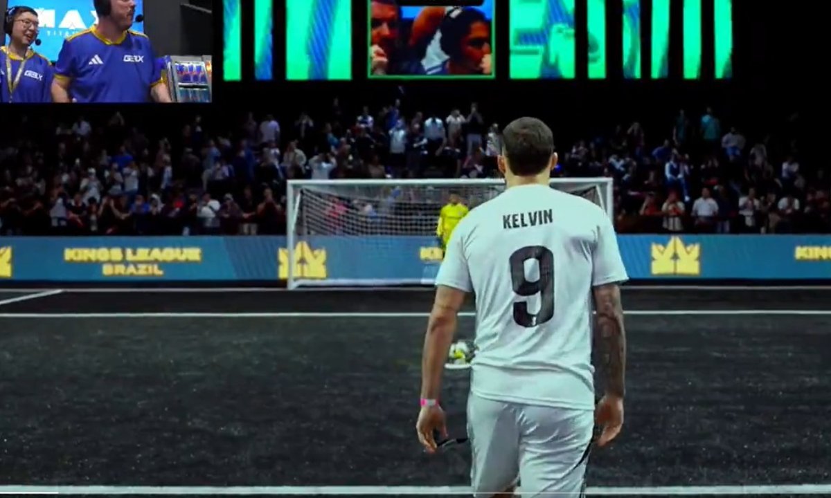 Kelvin Oliveira errou pênalti do presidente (foto: Reprodução)