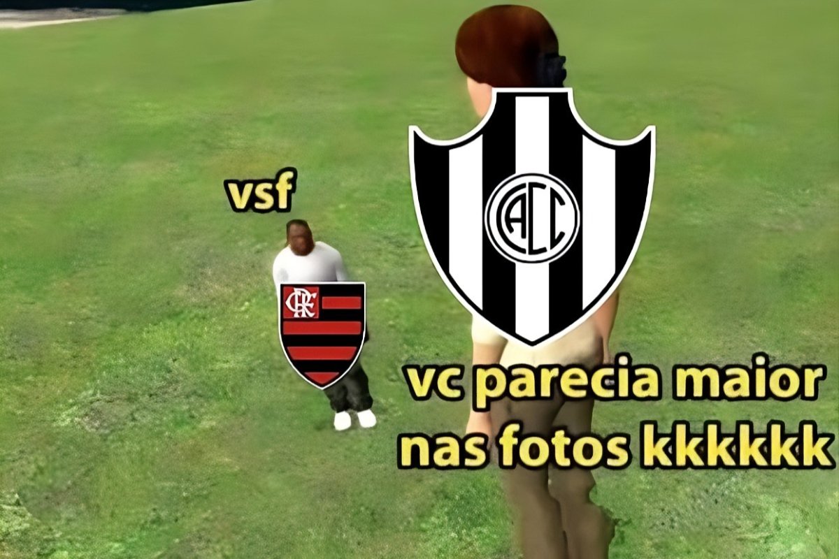 Meme com o Flamengo (foto: Reprodução)