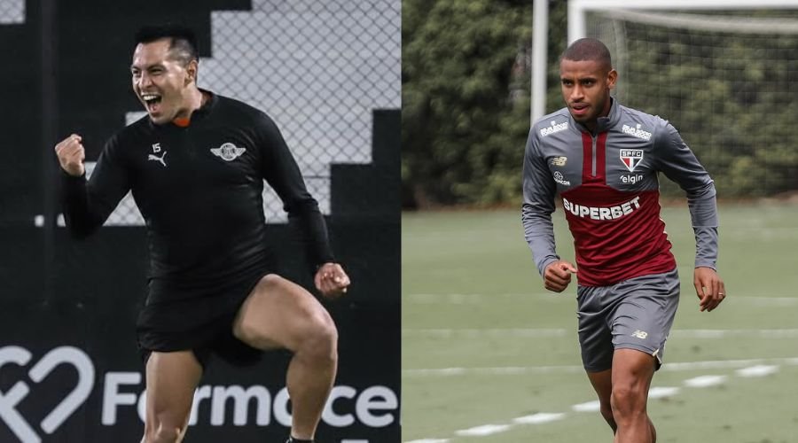 Jogadores das equipes (foto: Divulgação - Libertad - Erico Leonan / São Paulo FC)