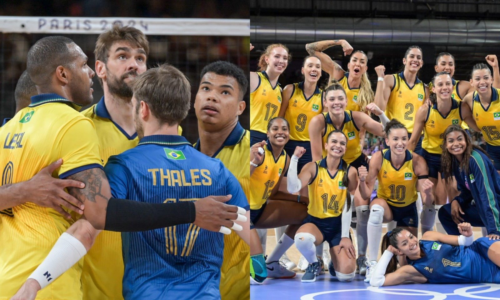 Seleções masculina e feminina de vôlei (foto: Leandro Couri/EM/D.A Press)