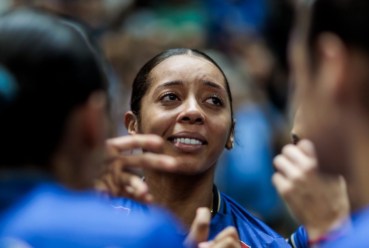 Kisy emocionada (foto: Hedgard Moraes/Minas Tênis Clube)