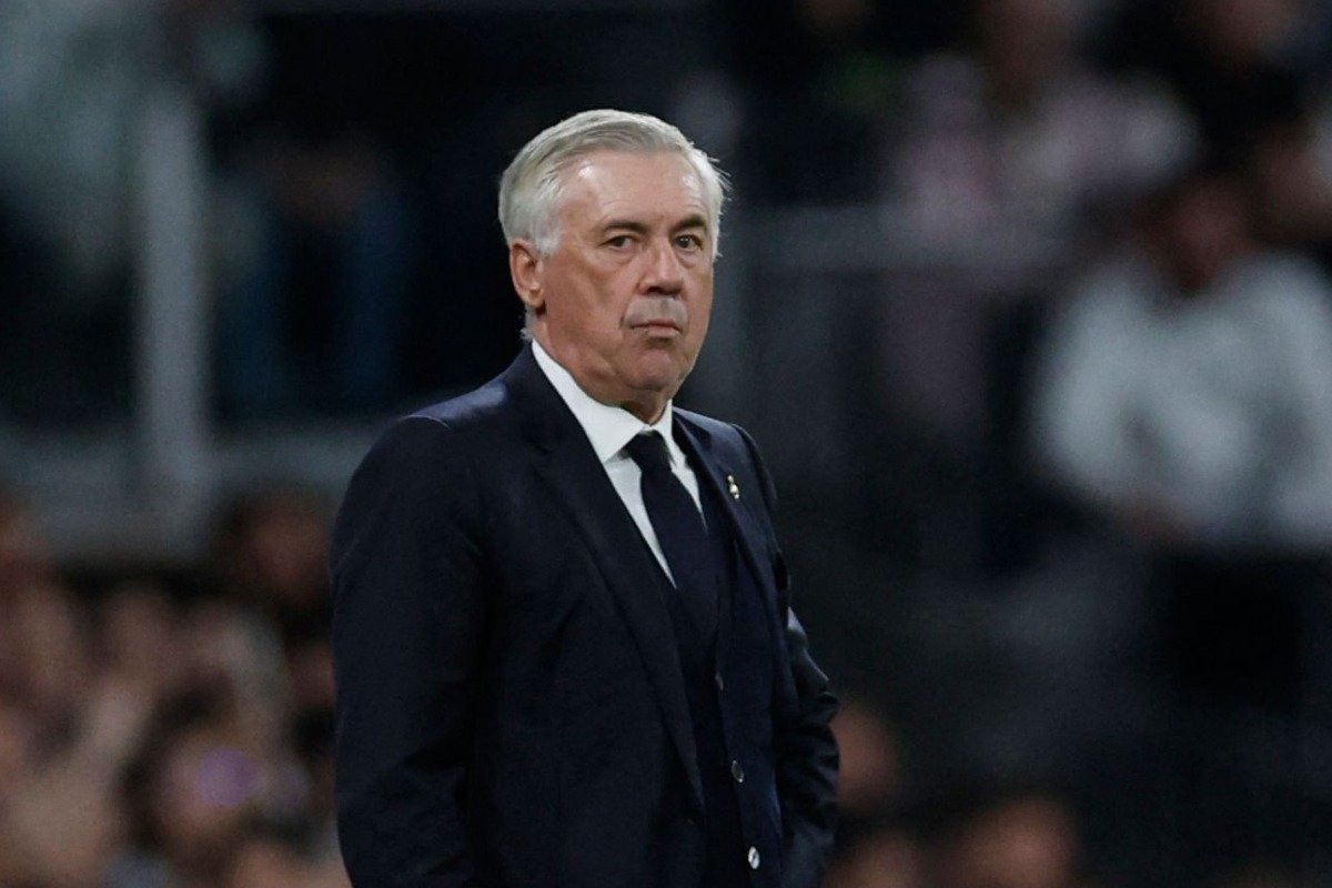 Carlo Ancelotti, técnico do Real Madrid (foto: OSCAR DEL POZO / AFP)