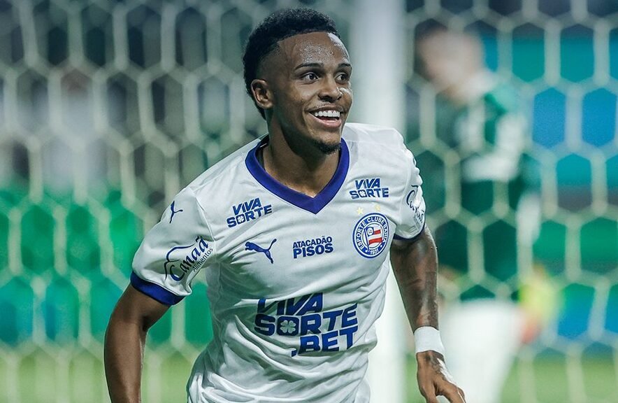 Bahia venceu Palmeiras no Allianz Parque (foto: Divulgação/Bahia)