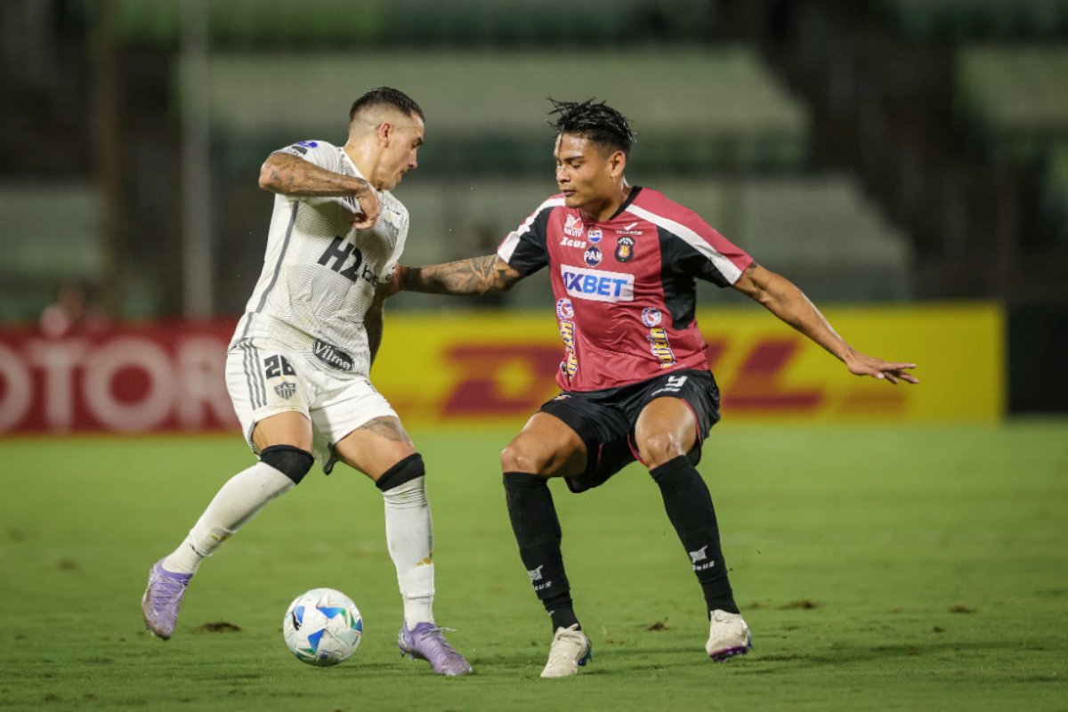Atlético e Caracas empataram pela Sul-Americana (foto: Pedro Souza/Atlético)