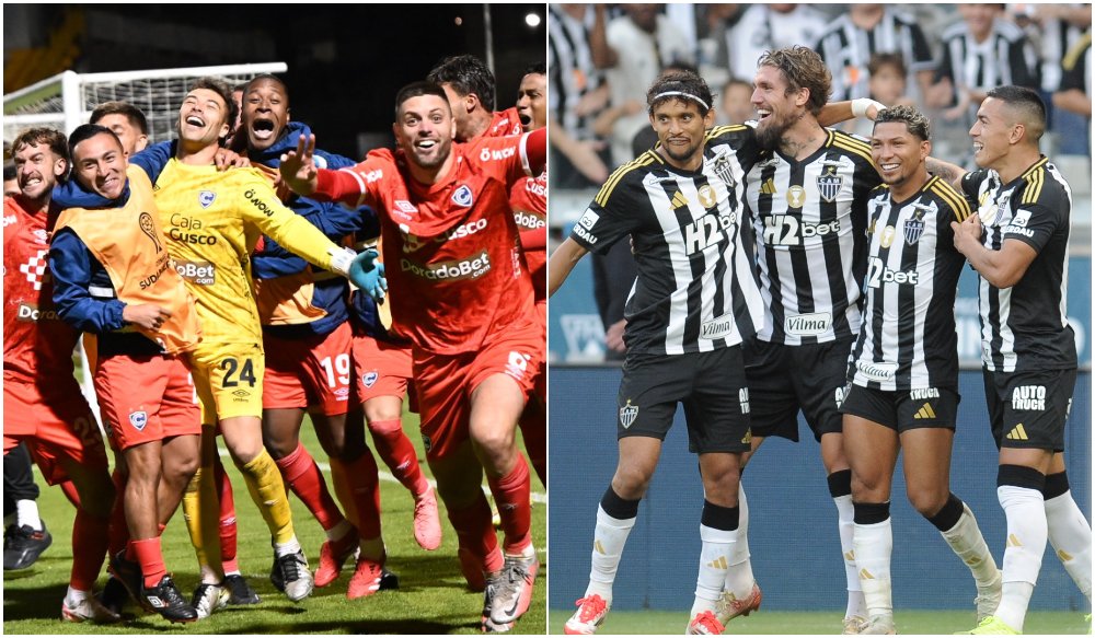 Cienciano e Atlético abrirão Grupo H da Copa Sul-Americana (foto: Montagem com imagens de Cienciano e Alexandre Guzanshe/EM/DA.Press)