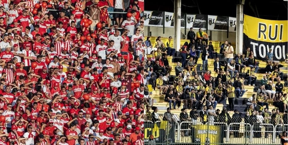 Torcidas de CRB e Volta Redonda (foto: Francisco Cedrim e Rapha Torres)