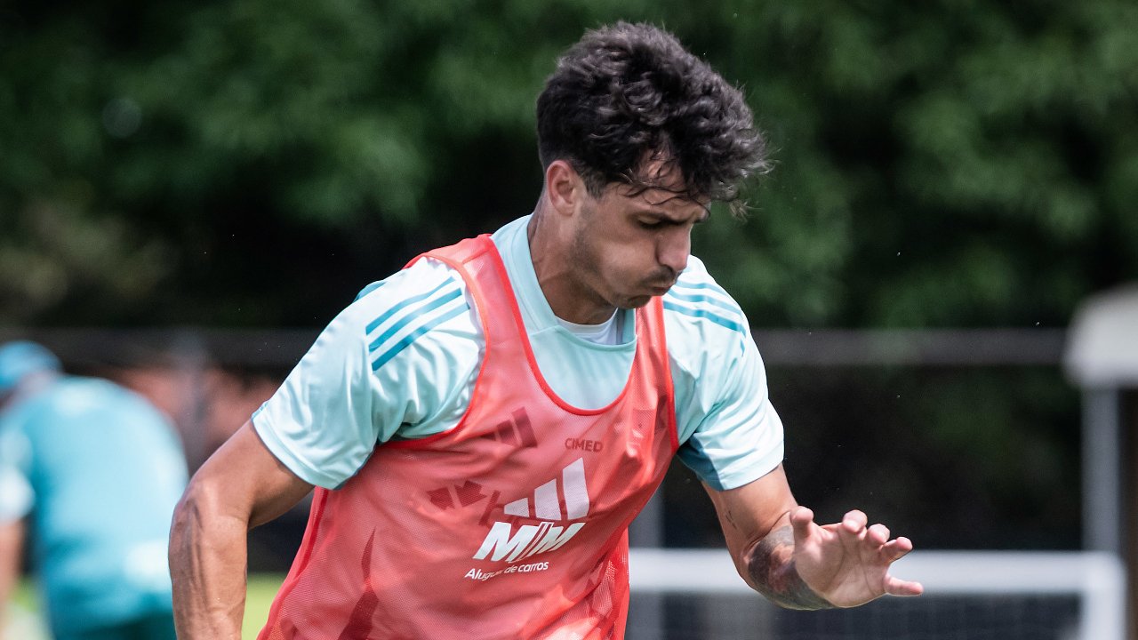 Dinenno, centroavante do Cruzeiro (foto: Gustavo Aleixo/Cruzeiro)