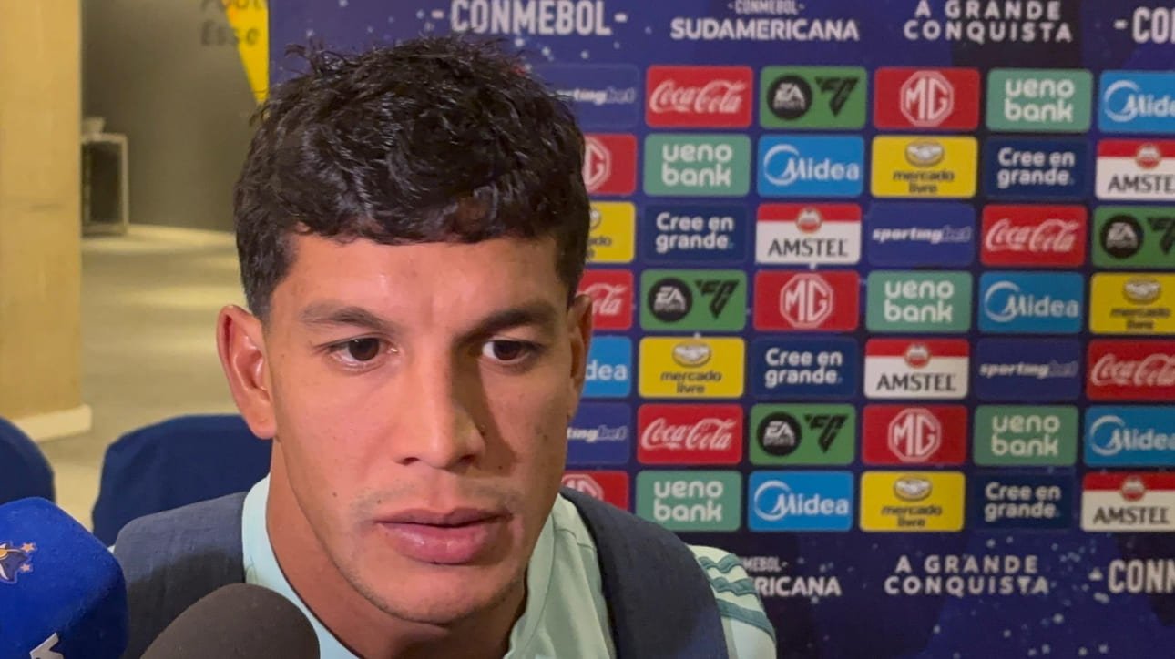 Lucas Romero, volante do Cruzeiro, em entrevista (foto: Sofia Cunha/No Ataque)