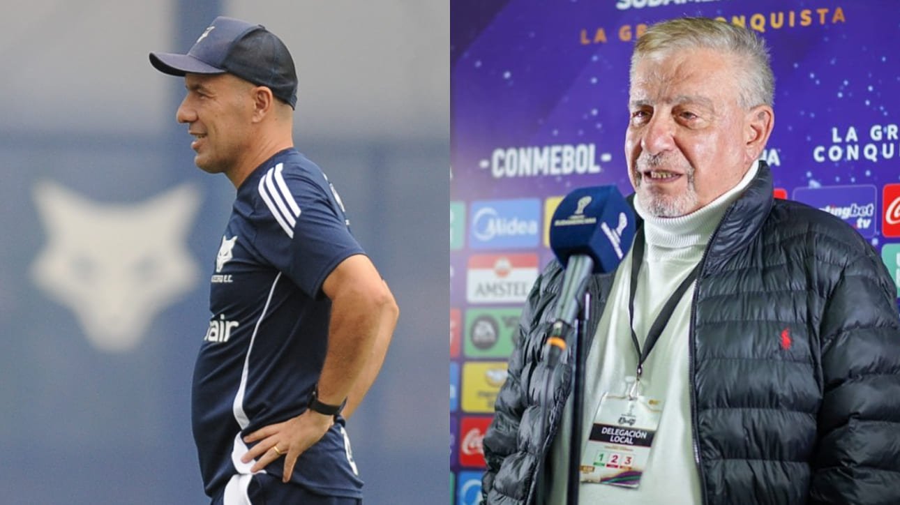 Leonardo Jardim, técnico do Cruzeiro, e Ever Almeida, técnico do Mushuc Runa (foto: Alexandre Guzanshe/EM/D.A Press; Divulgação/Mushuc Runa)