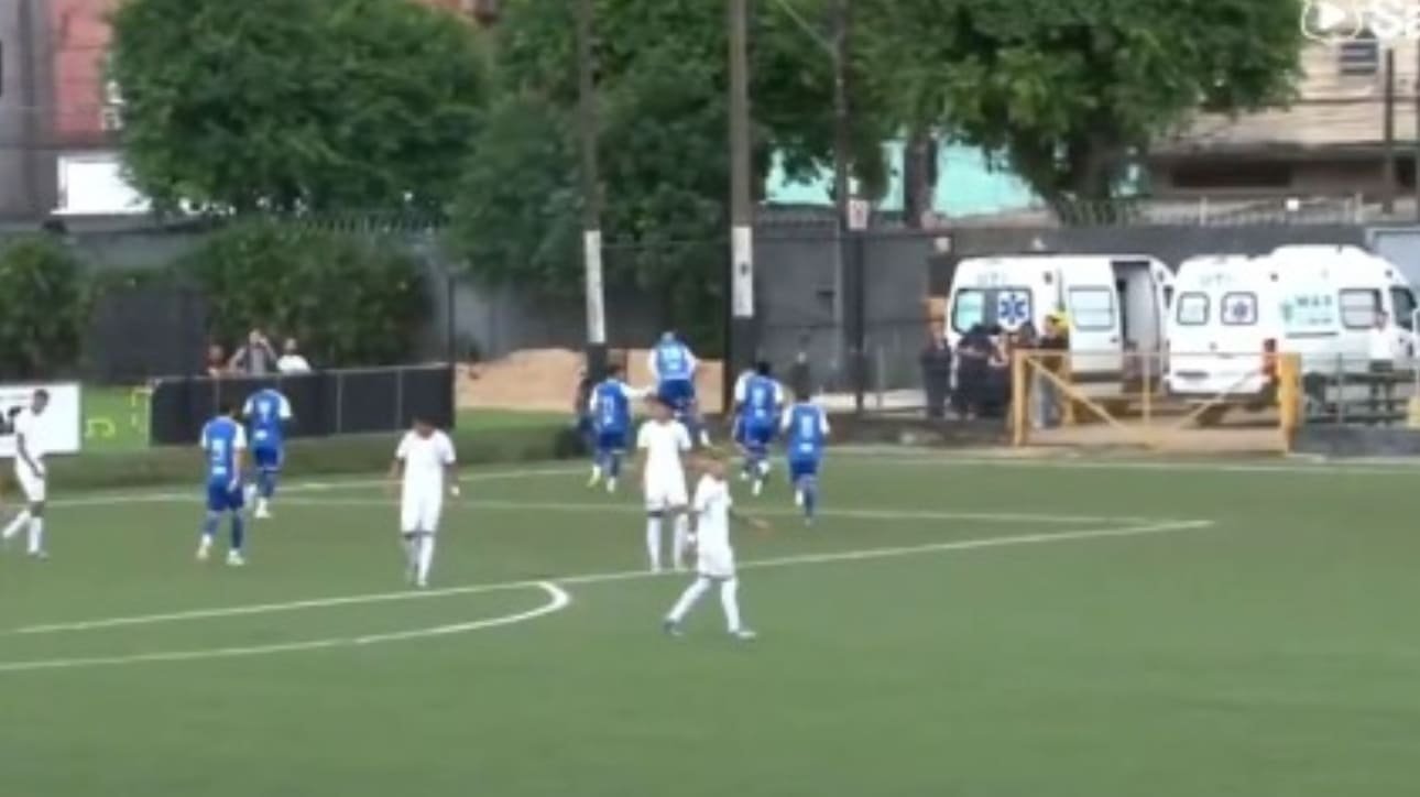 Cruzeiro venceu Santos pelo Brasileiro Sub-20 (foto: Reprodução/Santos TV)