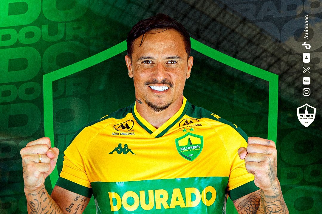Ex-atacante do Cruzeiro, Edu foi anunciado pelo Cuiabá (foto: Reprodução)