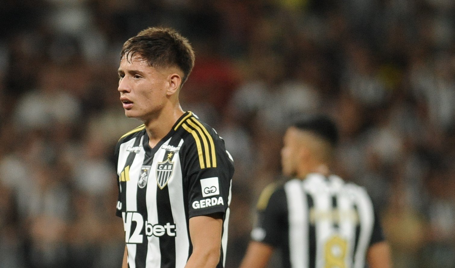 Ivan Román na estreia pelo Atlético, contra o Vitória, pelo Brasileirão (foto: Alexandre Guzanshe/EM/D.A. Press.)