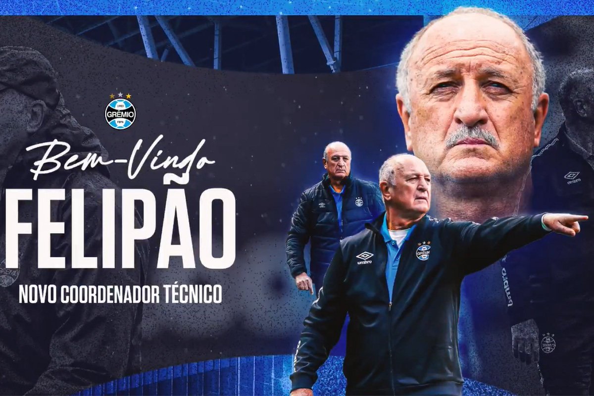 Felipão está de volta ao Grêmio (foto: Reprodução)