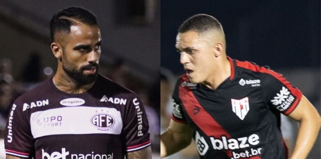 Ferroviária e Atlético-GO (foto: Luis Miguel Ferreira e Cleber Valera)