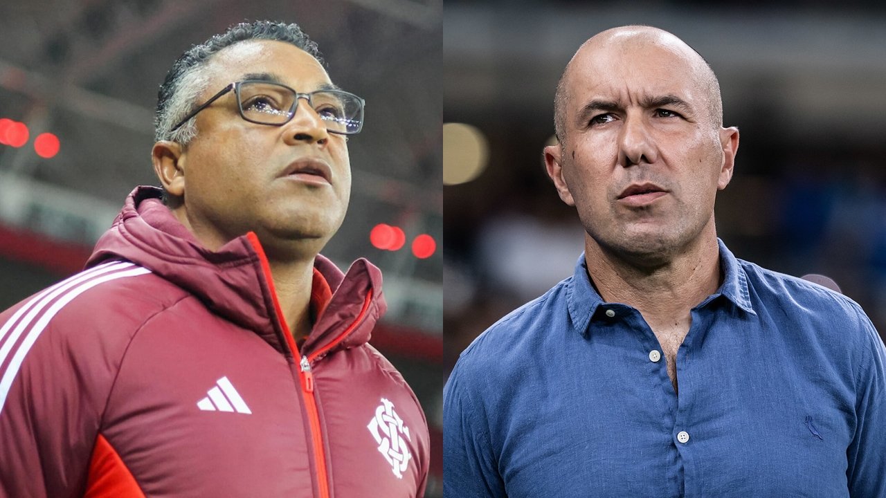 Roger Machado e Leonardo Jardim (foto: Rciardo Duarte/Internacional e Gustavo Aleixo/Cruzeiro)