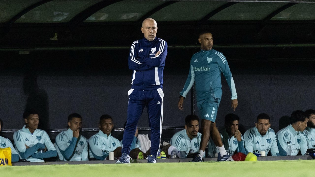 Leonardo Jardim, treinador do Cruzeiro (foto: Caique Coufal)