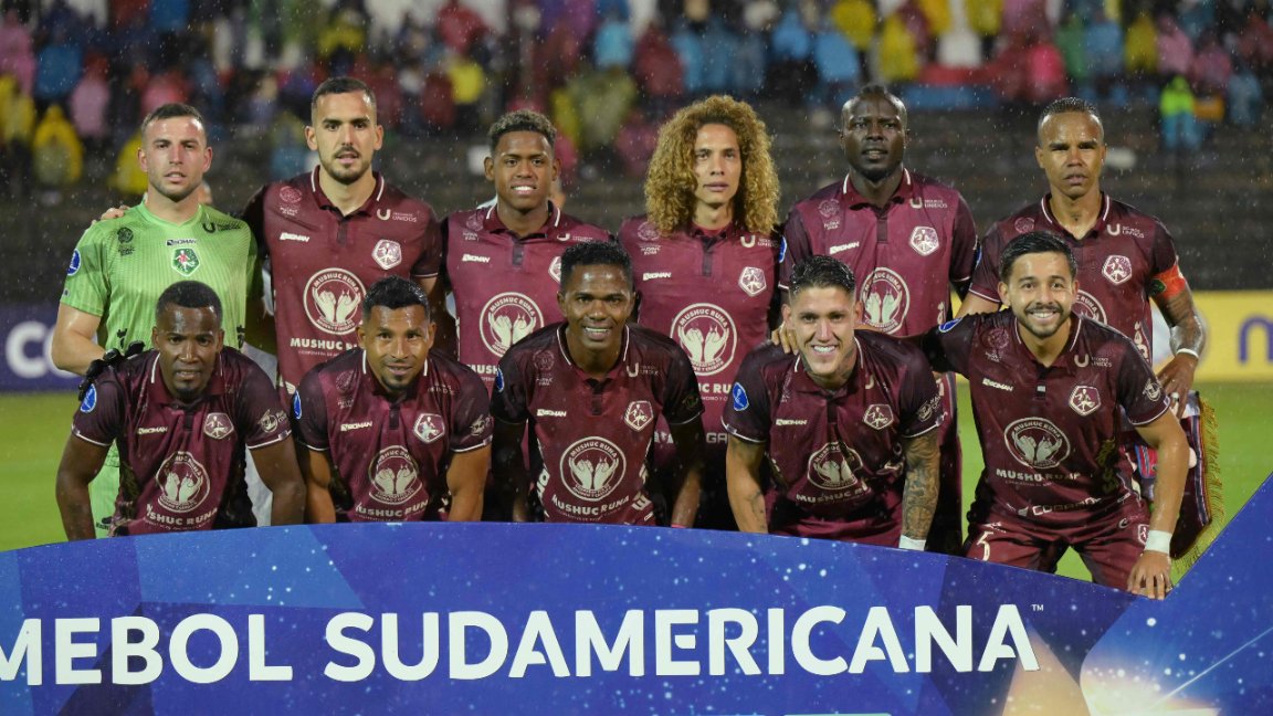 Mushuc Runa está jogando a Sul-Americana (foto: Rodrigo Buendia/AFP)