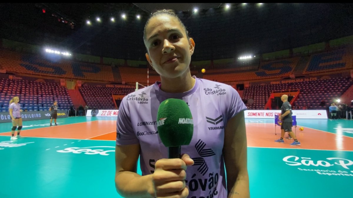Natália, destaque do Osasco na Superliga Feminina de Vôlei, em entrevista exclusiva ao No Ataque (foto: Rafael Cyrne/EM/D.A Press)