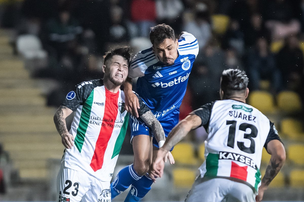 Palestino venceu o Cruzeiro por 2 a 1 (foto: Gustavo Aleixo/Cruzeiro)