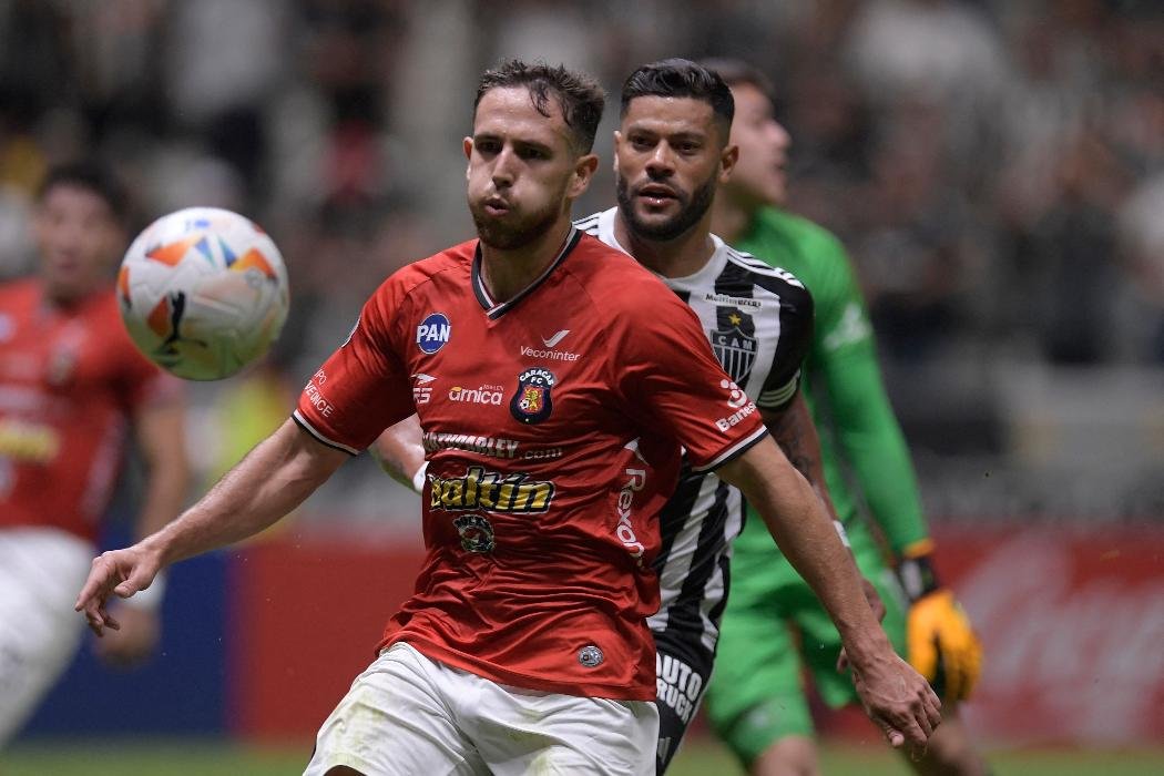 La Mantía em campo pelo Caracas diante do Atlético, na Libertadores de 2024 (foto: DOUGLAS MAGNO / AFP)