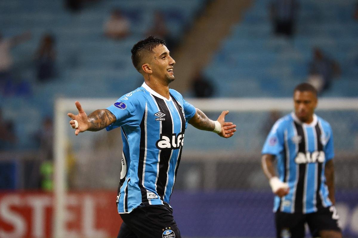 Grêmio ganhou do Atlético Grau por 2 a 0 (foto: SILVIO AVILA/AFP)