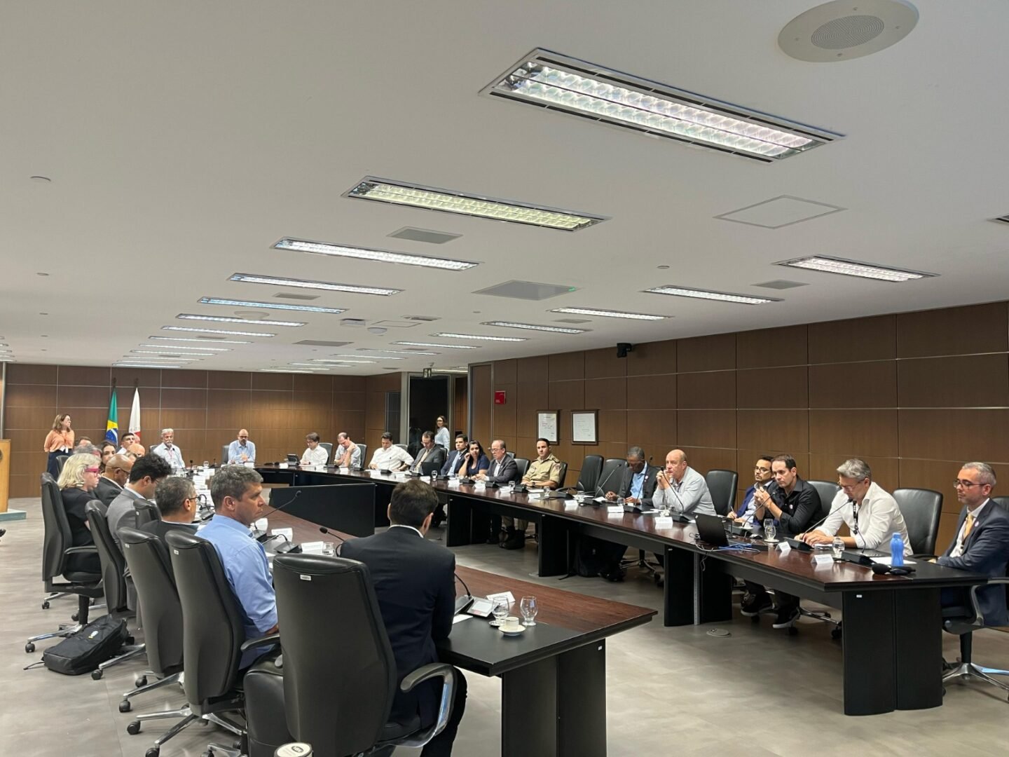 Reunião sobre segurança nos jogos em Minas (foto: Izabela Baeta/No Ataque)