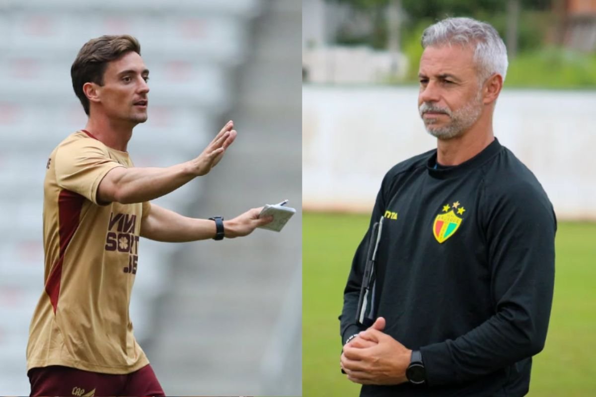 Treinadores das equipes (foto: Divulgação - José Tramontin/athletico - Brusque)