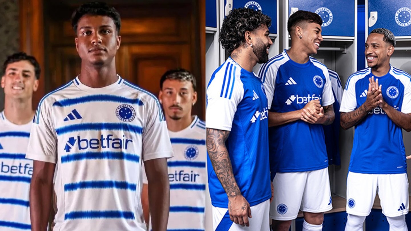 Uniformes do Cruzeiro em 2025 (foto: Reprodução)