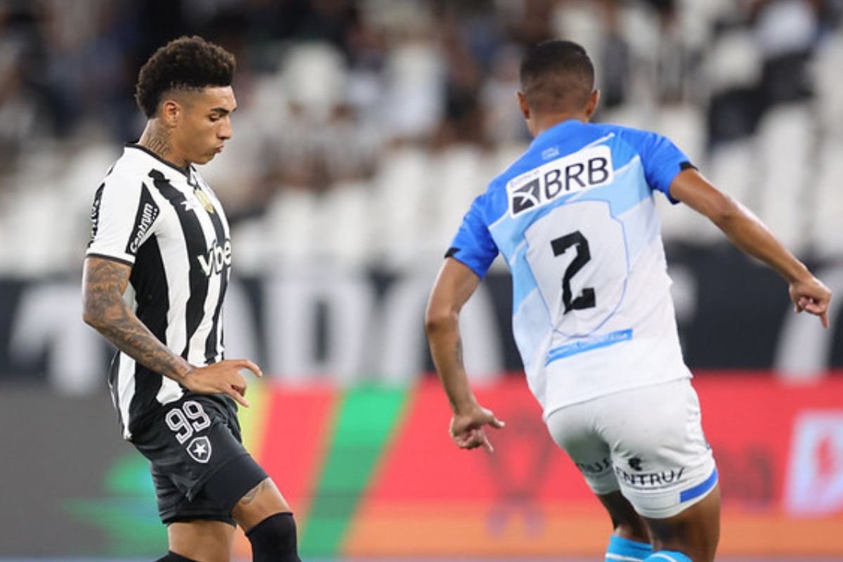 Jogadores das equipes (foto: Vitor Silva/Botafogo)