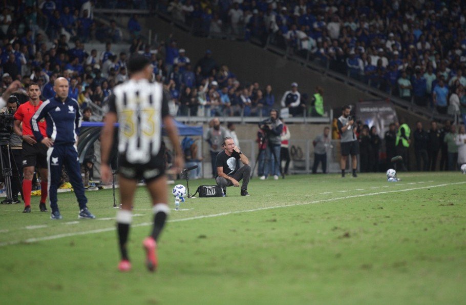 Imagem do clássico entre Cruzeiro e Atlético pela nona rodada do Brasileiro de 2025 (foto: Edesio Ferreira/EM/D.A. Press)