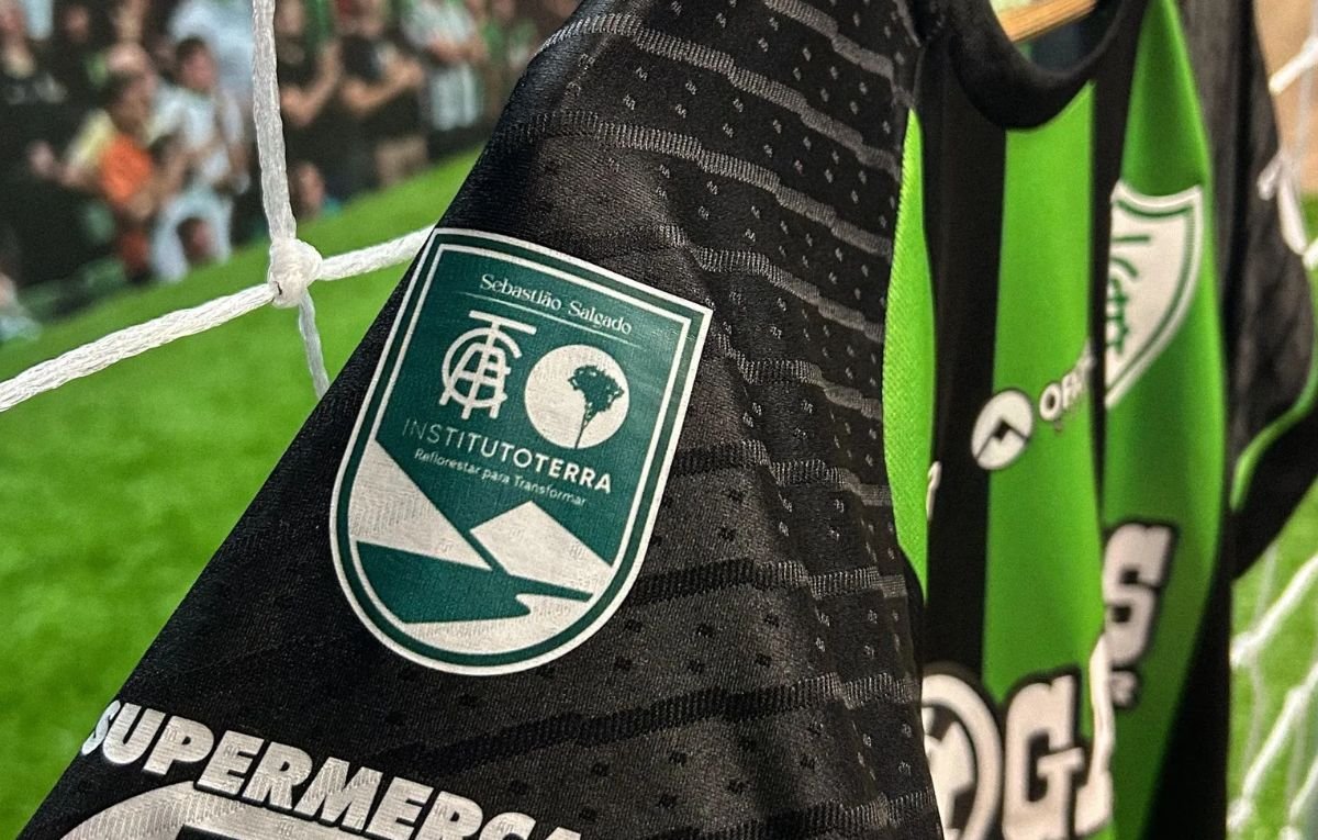 Patch que será usado pelo América no jogo contra o Atlético-GO, nesta terça-feira (27/5) (foto: Divulgação/América)