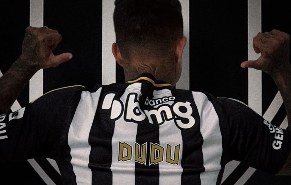 Atlético deu quatro opções de numeração para Dudu: 71, 77, 83 e 92 (foto: Divulgação/Atlético)
