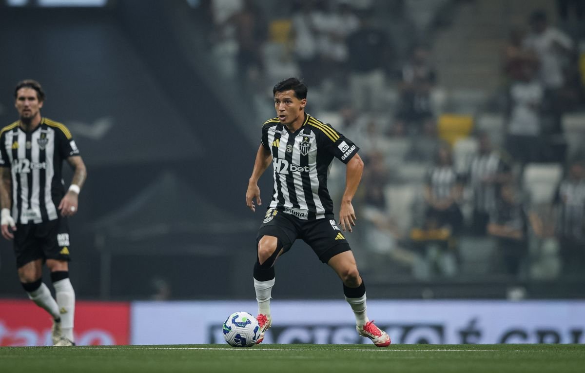 Alan Franco voltou a ser titular do Atlético na partida contra o Fluminense, no último domingo (11/5) (foto: Pedro Souza / Atlético)