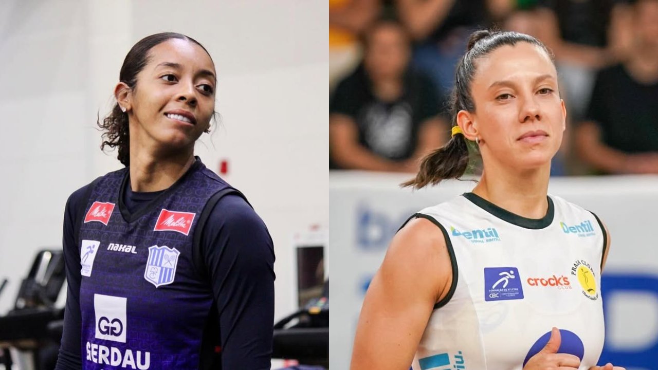 A oposta Kisy e a levantadora Macris (foto: Reprodução Instagram de Kisy e Macris)