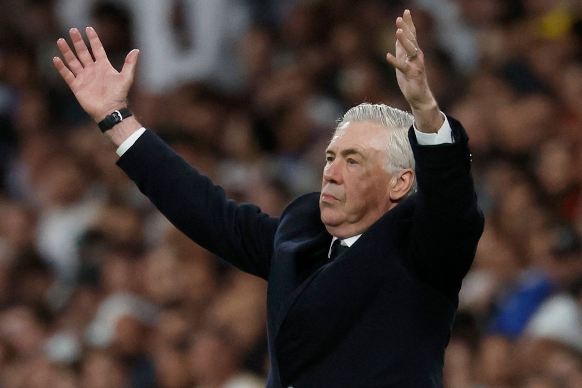 Carlo Ancelotti, novo técnico da Seleção Brasileira (foto: Philippe MARCOU / AFP)