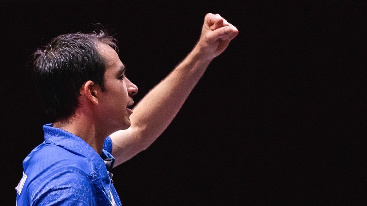 Hugo Calderano, mesatenista brasileiro (foto: Divulgação WTT)