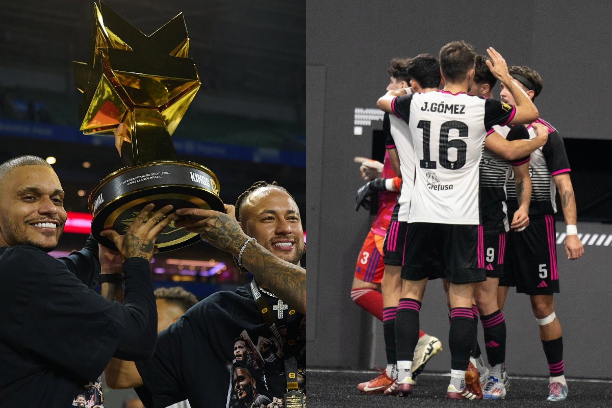 Montagem com fotos de Neymar, Cris Guedes e jogadores do Kunisports (foto: Divulgação/Furia e Kunisports)