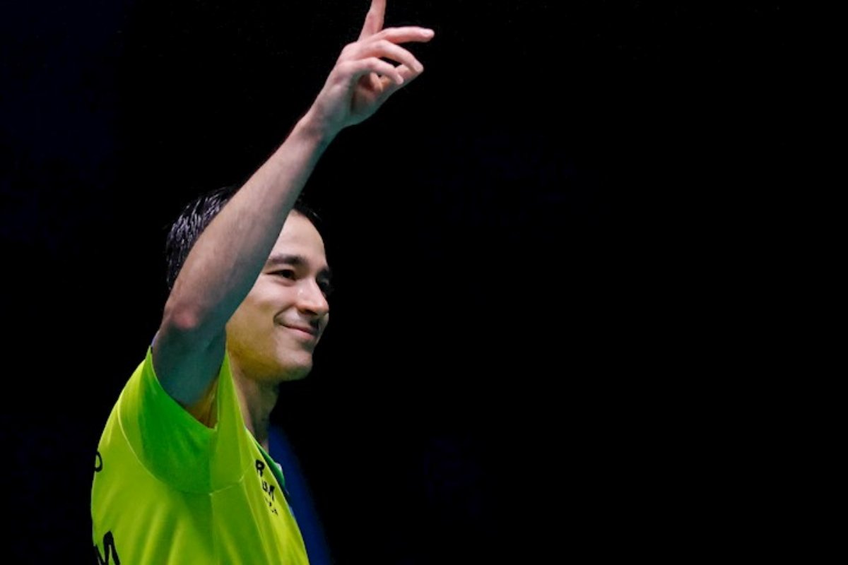 Hugo Calderano no Mundial de Tênis de Mesa (foto: Divulgação/CBTM)