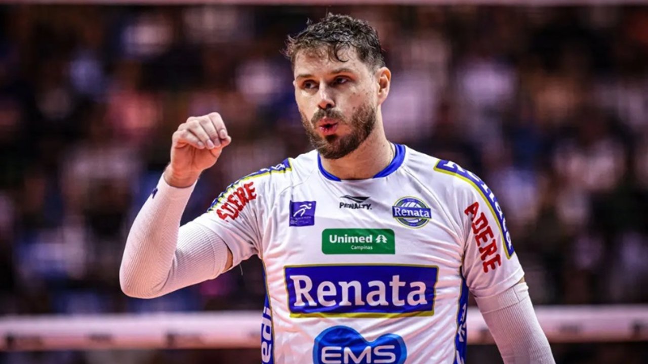 Bruninho, do Campinas, na final da Superliga Masculina de Vôlei 2024/25 contra o Cruzeiro (foto: Wander Roberto/Inovafoto/CBV)
