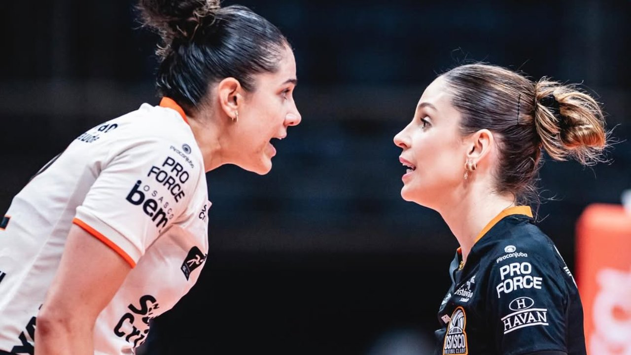 Natália e Camila Brait, campeãs da Superliga Feminina de Vôlei 2024/25 pelo Osasco (foto: Reprodução do Instagram de Camila Brait)