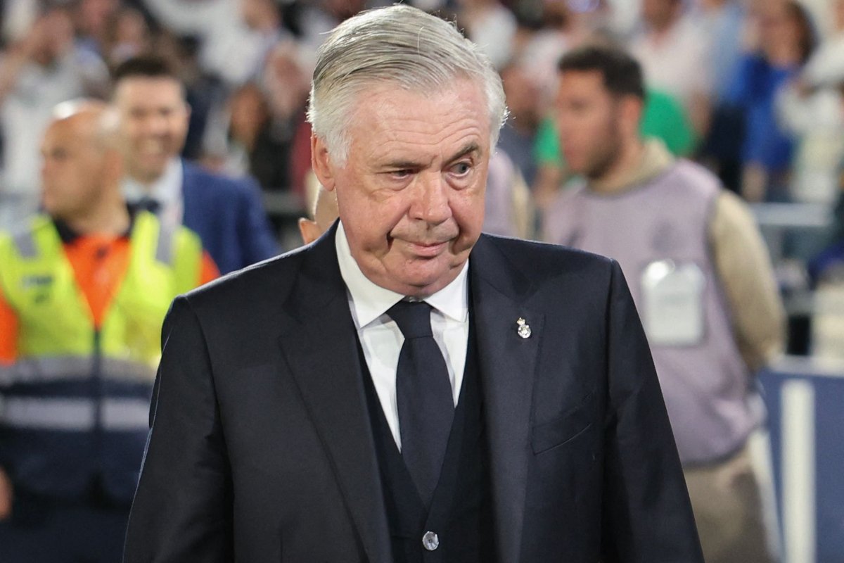 Carlo Ancelotti, novo técnico da Seleção Brasileira (foto: OSCAR DEL POZO / AFP)