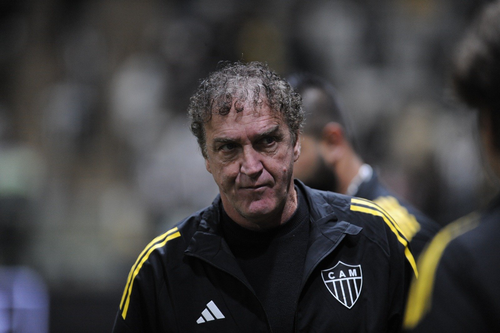 Cuca, técnico do Atlético, antes de duelo contra o Maringá pela Copa do Brasil, na Arena MRV (foto: Alexandre Guzanshe/EM/D.A. Press)