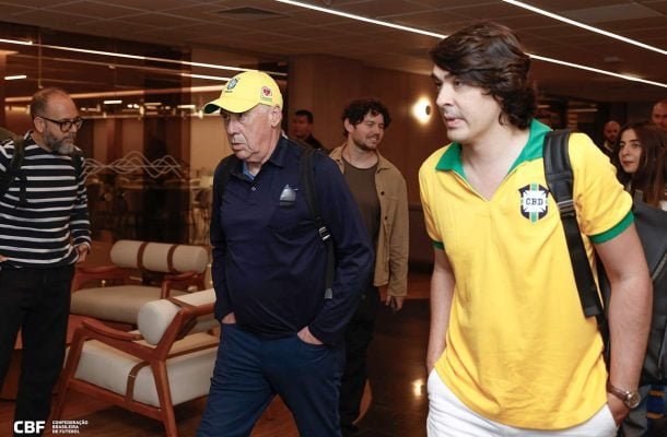 Chegada de Ancelotti ao Rio de Janeiro (foto: Rafael Ribeiro/CBF)