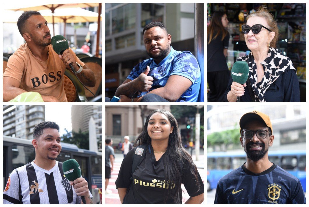 Torcedores de Belo Horizonte falam sobre Ancelotti (foto: Gladyston Rodrigues/EM/D.A. Press)