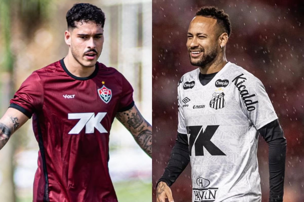 Jogadores das equipes (foto: Divulgação: Victor Ferreira | EC Vitória - RaulBaretta_Photo / Santos FC)